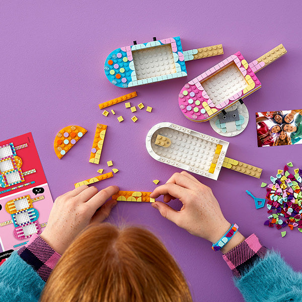 LEGO® DOTS Ice Cream Picture Frames & Bracelet DIY Craft Kit 41956