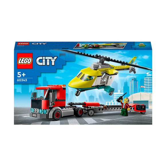 LEGO® City Rescue Helicopter Transport Building Kit 60343