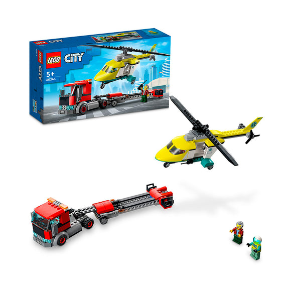 LEGO® City Rescue Helicopter Transport Building Kit 60343