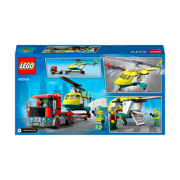 LEGO® City Rescue Helicopter Transport Building Kit 60343