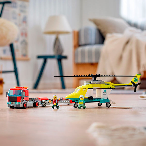 LEGO® City Rescue Helicopter Transport Building Kit 60343