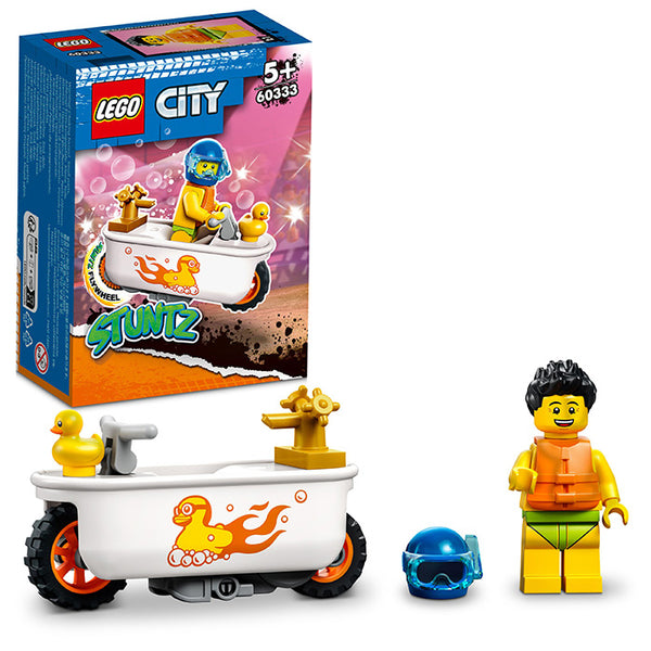 LEGO® City Bathtub Stunt Bike Building Kit 60333