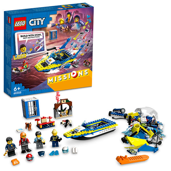 LEGO® City Water Police Detective Missions Building Kit 60355 - SLIGHTLY DAMAGED BOX