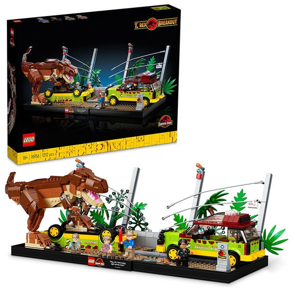 LEGO® Jurassic Park T. rex Breakout Building Kit 76956