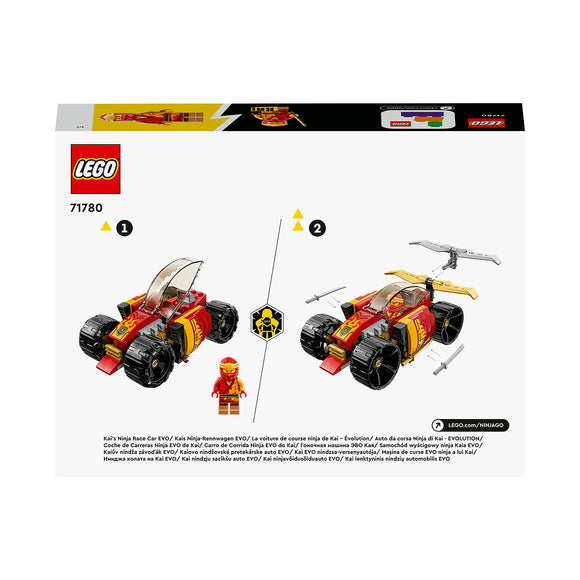LEGO® NINJAGO® Kai's Ninja Race Car EVO Building Toy Set 71780