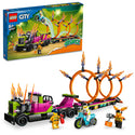 LEGO® City Stunt Truck & Ring of Fire Challenge Building Toy Set 60357