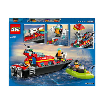 LEGO® City Fire Rescue Boat Building Toy Set 60373 - 0