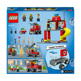 LEGO® City Fire Station and Fire Engine Building Toy Set 60375 - 0