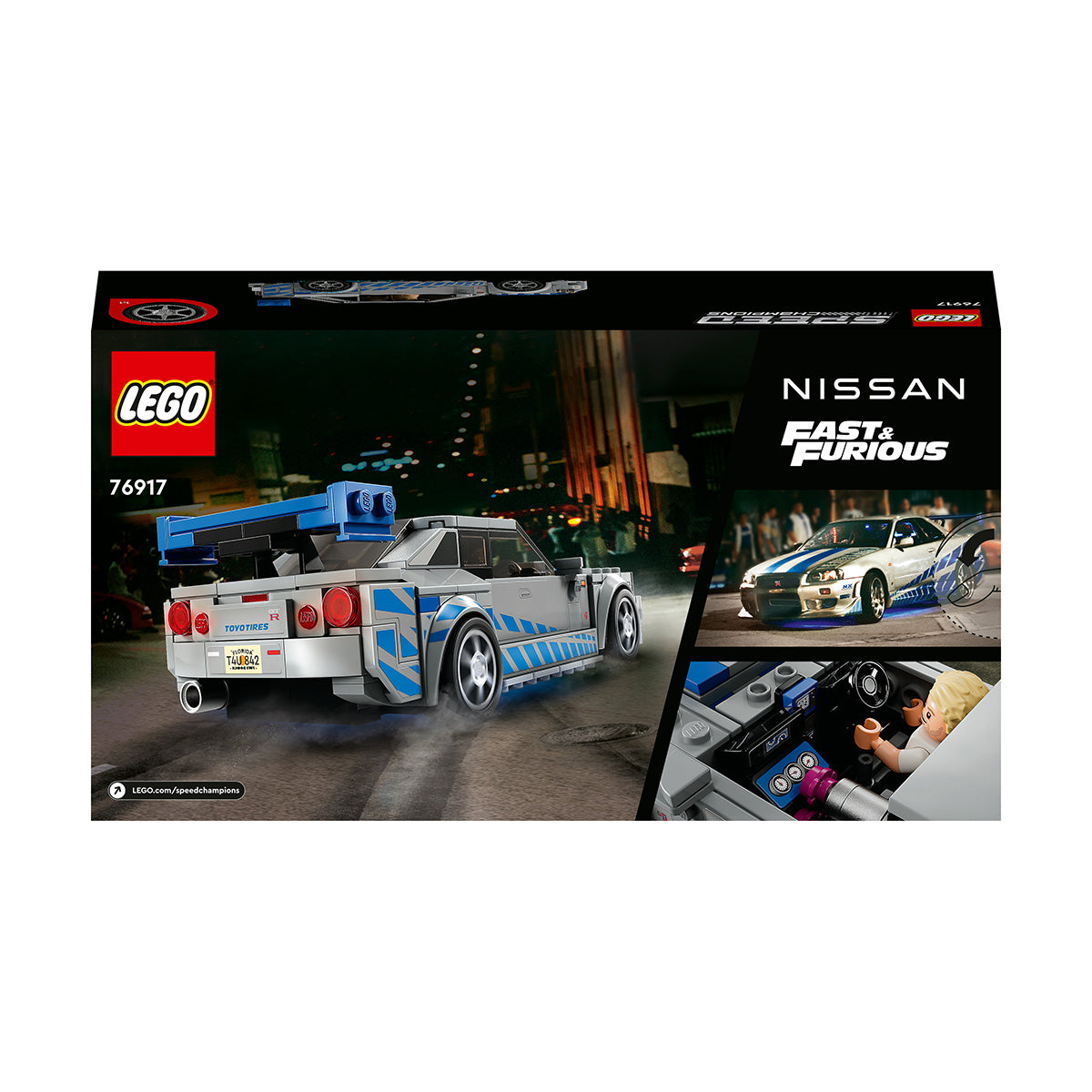 LEGO® Speed Champions 2 Fast 2 Furious Nissan Skyline GT-R (R34