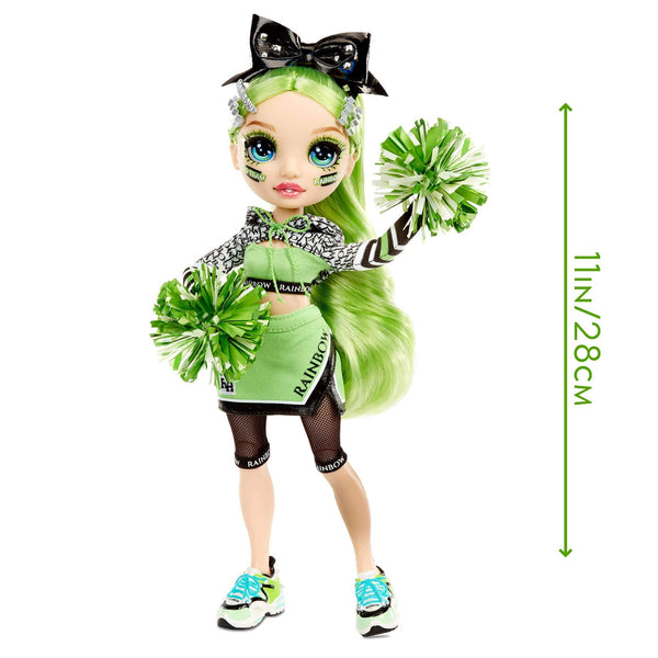 Rainbow High Cheer Jade Hunter – Green Cheerleader Fashion Doll