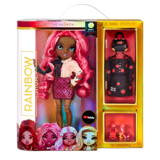 RAINBOW HIGH Daria Roselyn Series 3 Rose (Pinkish Red) Fashion Doll with 2 Outfits