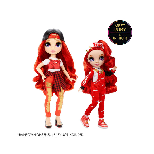 Rainbow High Junior High Ruby Anderson 9 inches Red Fashion Doll with Accessories