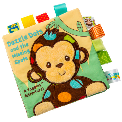 Mary Meyer Taggies Dazzle Dots Monkey Soft Baby Book