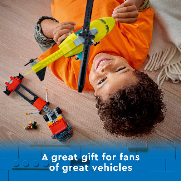 LEGO® City Rescue Helicopter Transport Building Kit 60343