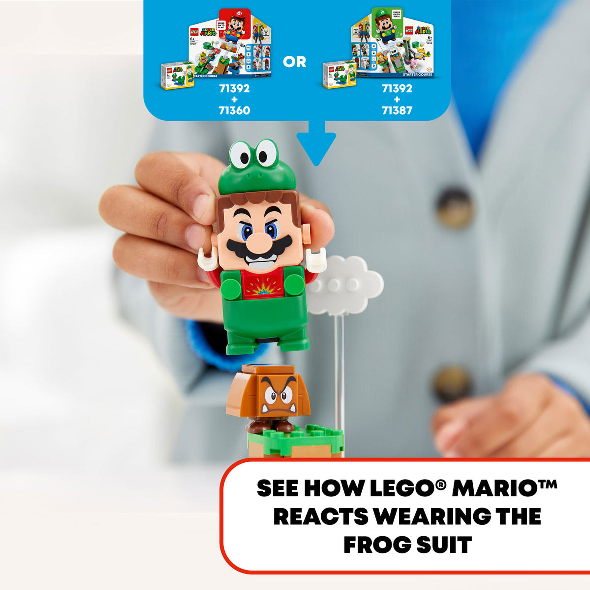 LEGO® Super Mario™ Frog Mario Power-Up Pack Building Kit 71392