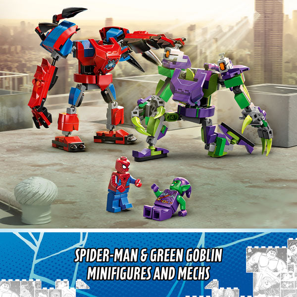LEGO® Marvel Spider-Man & Green Goblin Mech Battle Building Kit 76219