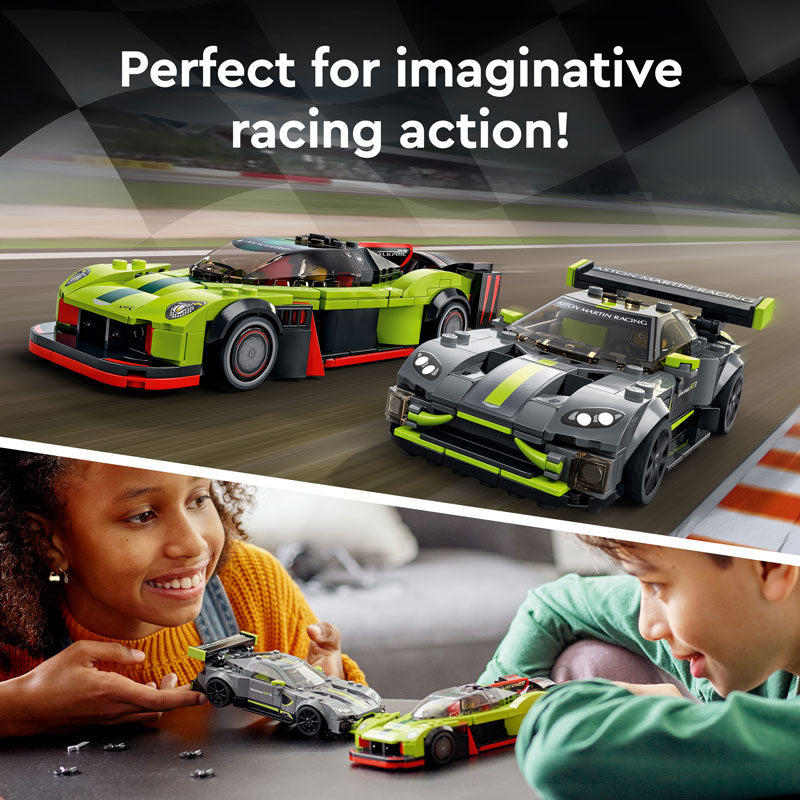 LEGO® Speed Champions Aston Martin Valkyrie AMR Pro and Aston Martin Vantage GT3 76910