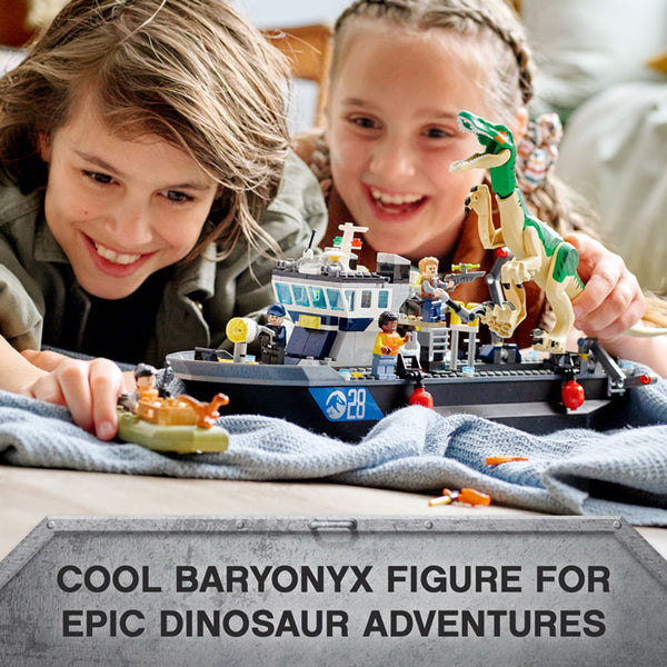 LEGO® Jurassic World Baryonyx Dinosaur Boat Escape 76942