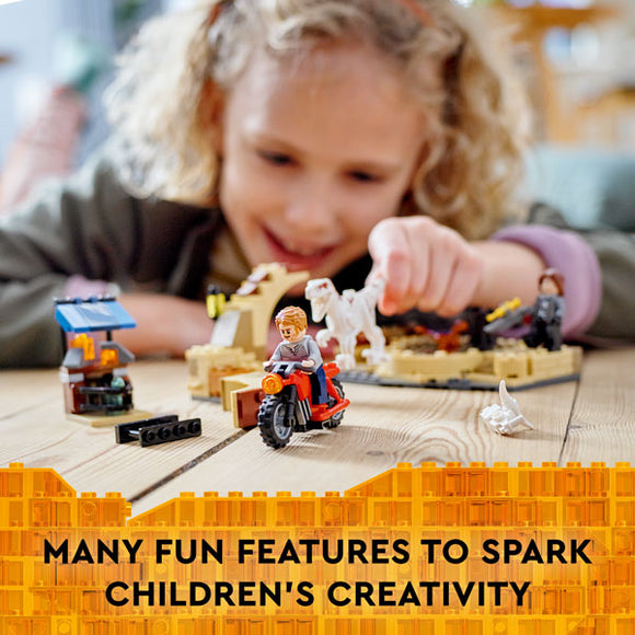 LEGO® Jurassic World Atrociraptor Dinosaur: Bike Chase Building Kit 76945