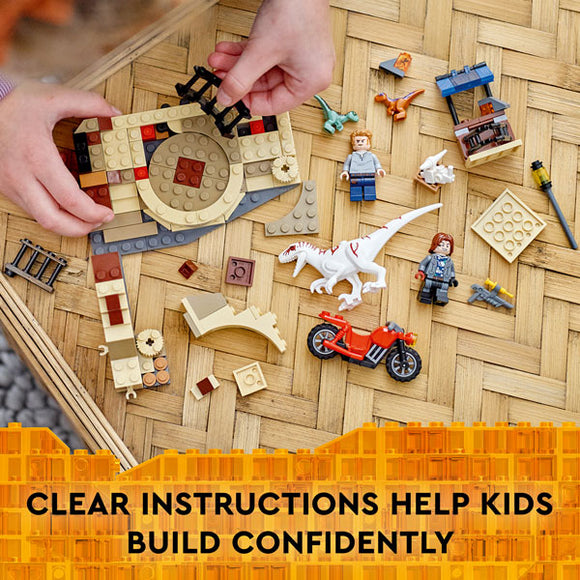 LEGO® Jurassic World Atrociraptor Dinosaur: Bike Chase Building Kit 76945