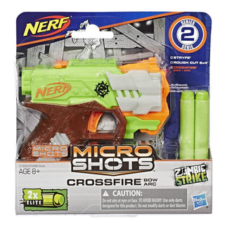 NERF MicroShots Zombie Strike Crossfire Bow Blaster