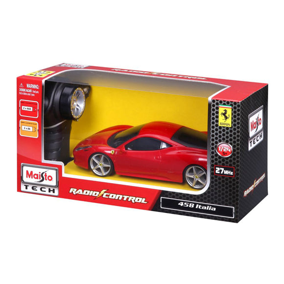 MAISTO Tech R/C 1:24 Scale Street Series Ferrari 458 Italia
