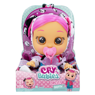 Cry Babies Dressy Dotty Baby Doll