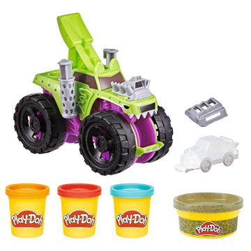 Play-Doh Wheels Chompin' Monster Truck Toy with Car Accessory - 0
