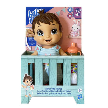 BABY ALIVE Baby Gotta Bounce Doll, Bunny, Bounces with 25+ SFX - 0