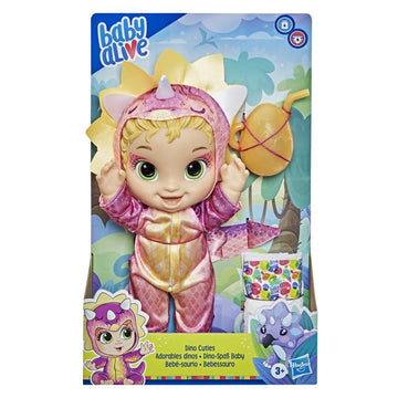 BABY ALIVE Dino Cuties Doll -Triceratops - 0