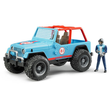 BRUDER Jeep Cross Country Racer in Blue With Driver