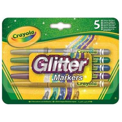 CRAYOLA Glitter Markers 5