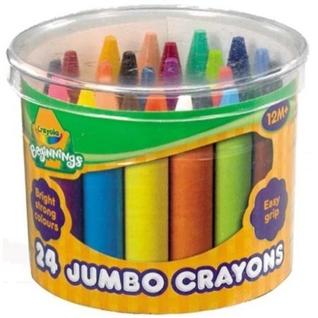 CRAYOLA Mini Kids Jumbo Crayons Tub 24