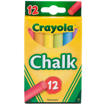 CRAYOLA Multi-Colored Children's Chalk 12 ct.