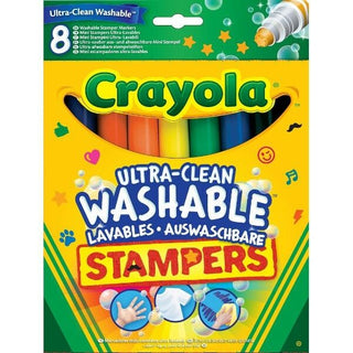 CRAYOLA Washable Ultra Clean Stamper Markers 8
