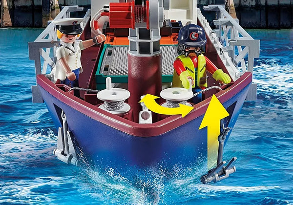 PLAYMOBIL Cargo Ship with Boat 70769