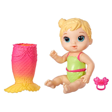 BABY ALIVE Lil' Splashes Mermaid Blond Hair Baby Doll - 0