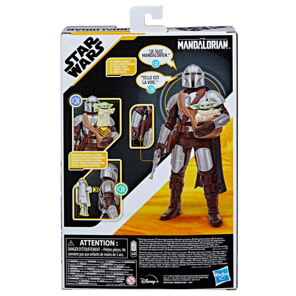 STAR WARS Galactic Action The Mandalorian & Grogu Interactive Electronic 12-Inch-Scale Figures
