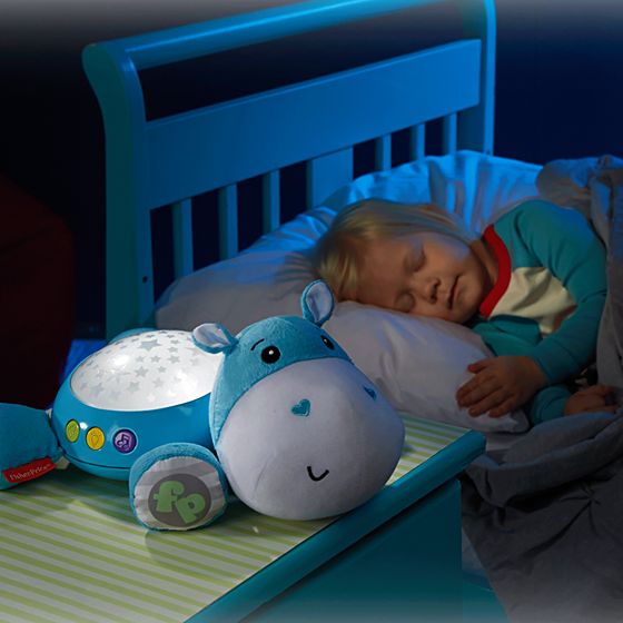 Fisher-Price Hippo Projection Soother - Blue