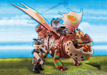 PLAYMOBIL DRAGONS Dragon Racing: Fishlegs and Meatlug - 0