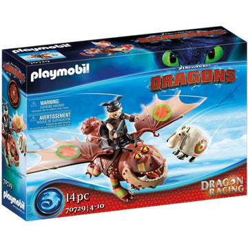 PLAYMOBIL DRAGONS Dragon Racing: Fishlegs and Meatlug