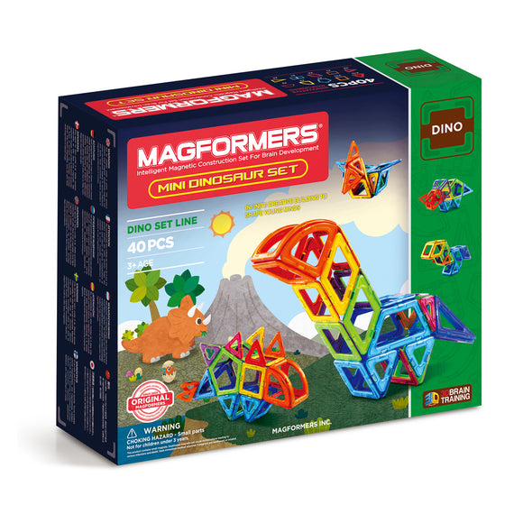 MAGFORMERS Mini Dinosaur Set 40 Pcs