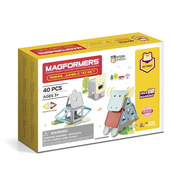 MAGFORMERS  My First Animal Jumble 40 Set