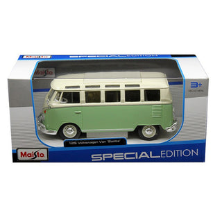 MAISTO 1:25 Scale Die-Cast Special Edition Volkswagen Samba Van in Green