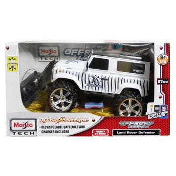 MAISTO 1:16 Tech R/C Off-Road Series Land Rover Defender Zebra Rescue - 0
