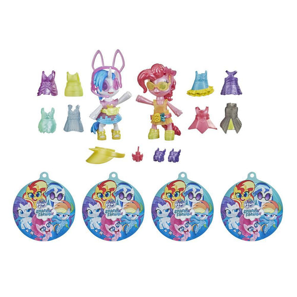 MY LITTLE PONY Smashin’ Fashion Party 2-Pack Pinkie Pie and DJ Pon-3 Poseable Figuress