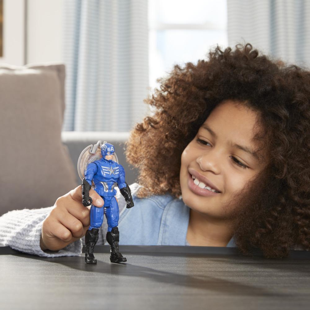 Marvel Avengers Mech Strike 6-inch Scale Action Figure Toy CAPTAIN AMERICA