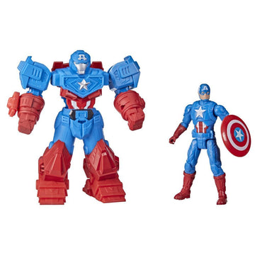 Marvel Avengers Mech Strike 8-inch Action Figure Ultimate Mech Suit CAPTAIN AMERICA