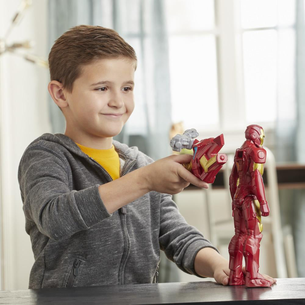 Marvel Avengers Titan Hero Series Blast Gear IRON MAN Action Figure