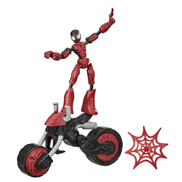 Marvel Bend And Flex Flex Rider Spider-Man Action Figure Toy